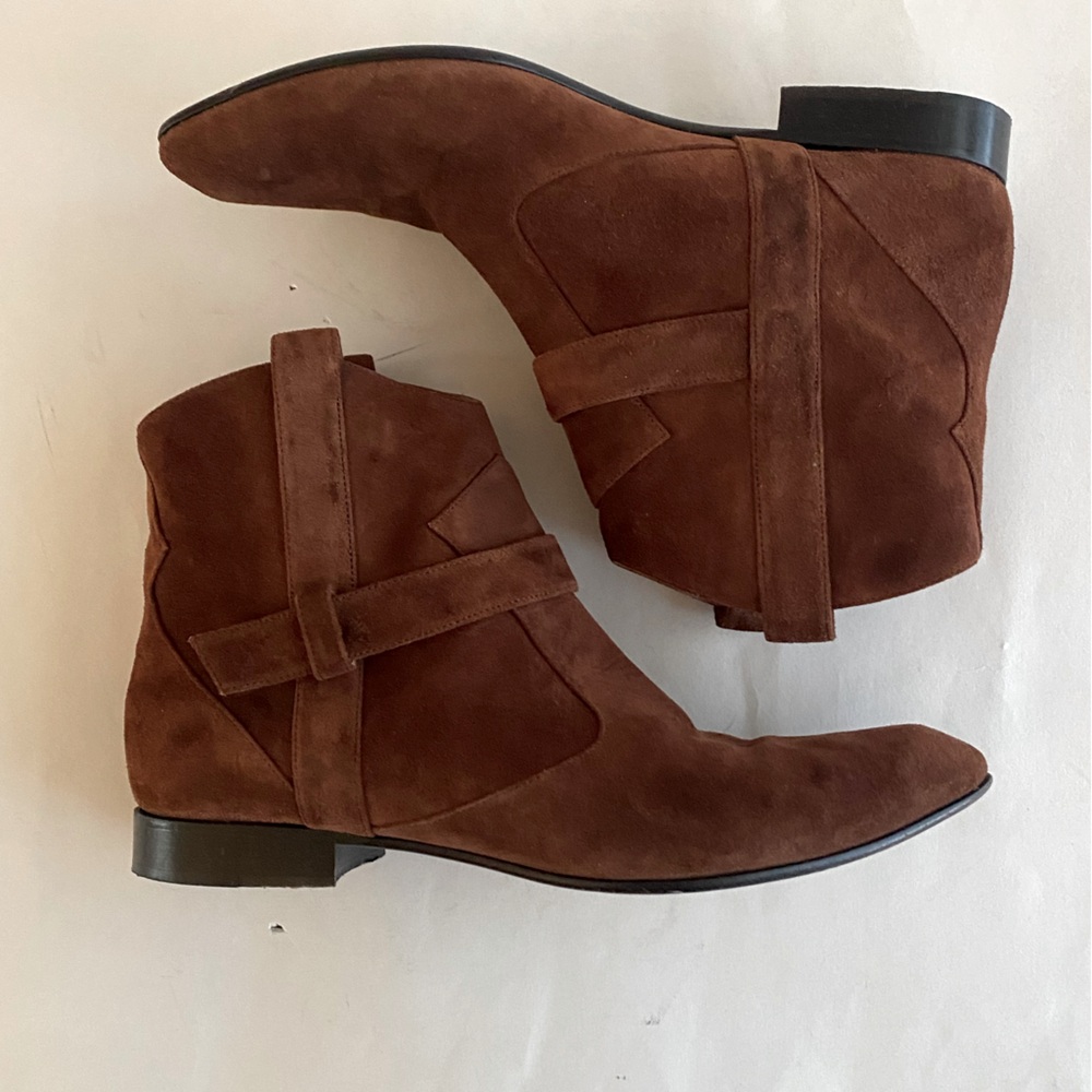 Armani Suede Ankle Boots